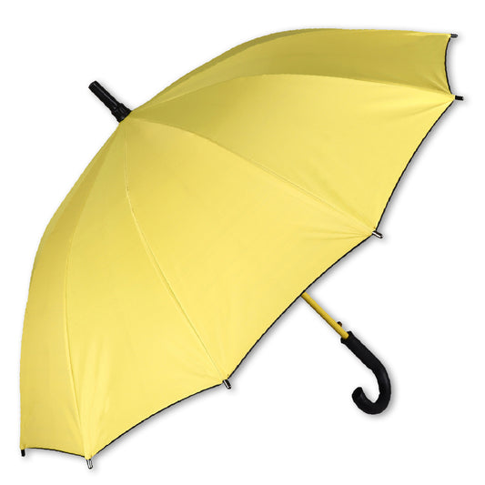 SUPERSTAR (Mono-Black) | Automatic Open Straight Umbrella – Colour-Matched Frame & Durable Design (Available in Various Colours)