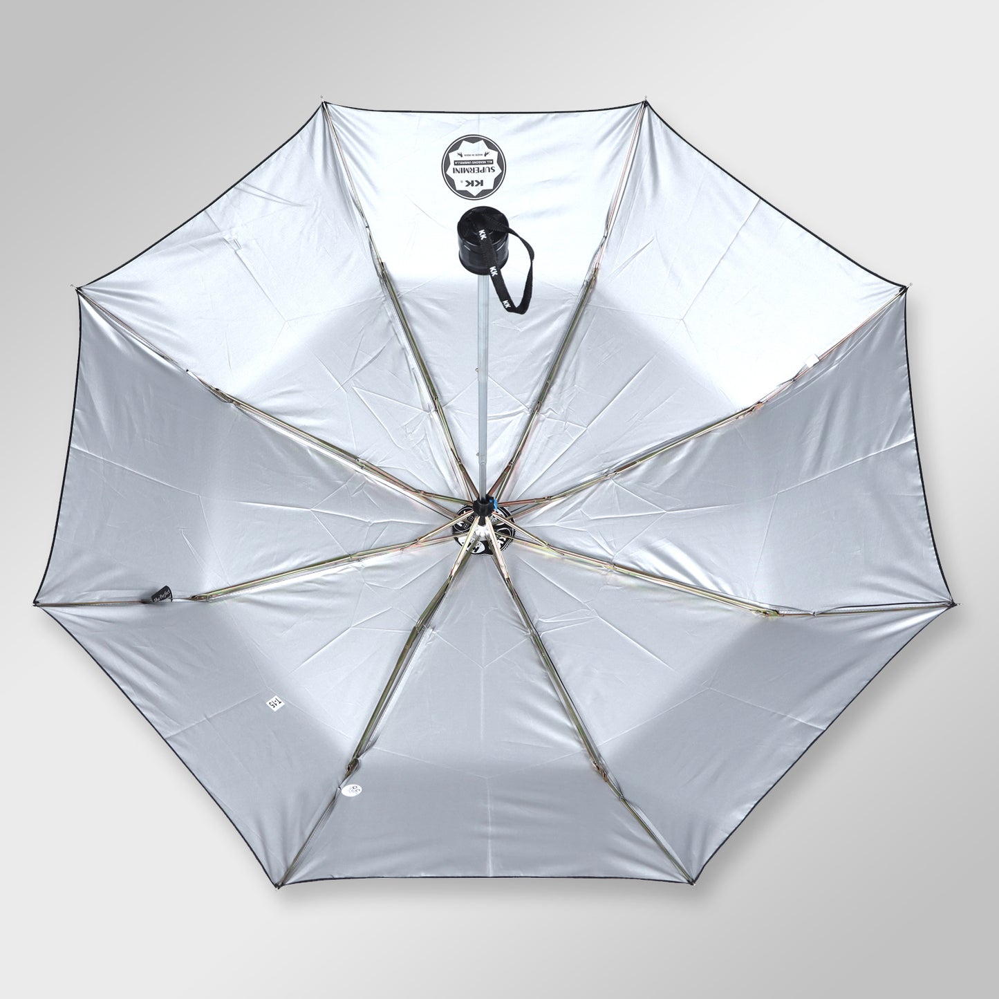 SUPERMINI | 3-Fold Manual Open Umbrella – Compact & Durable (Black)
