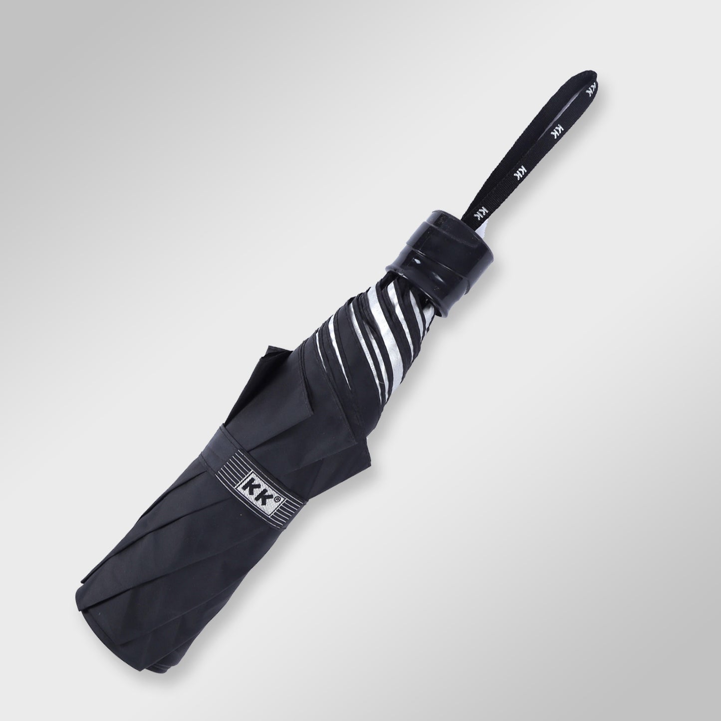 SUPERMINI | 3-Fold Manual Open Umbrella – Compact & Durable (Black)