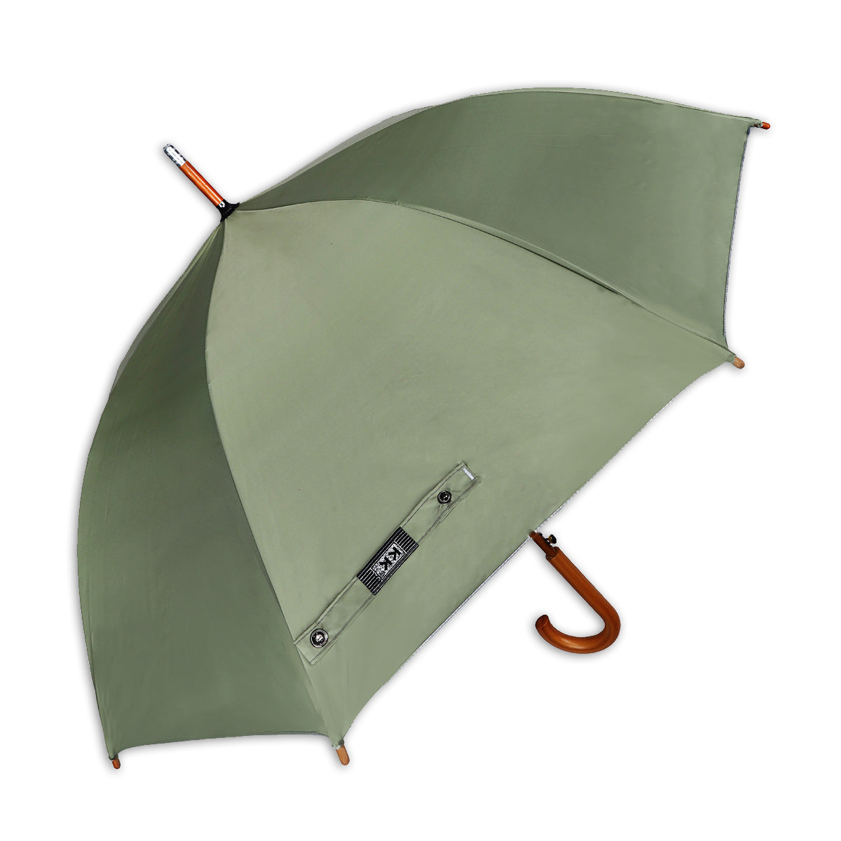 WOODSTAR (Mono-Silver) | Automatic Open Straight Umbrella β Premium Wooden Frame (Available in Various Colours)