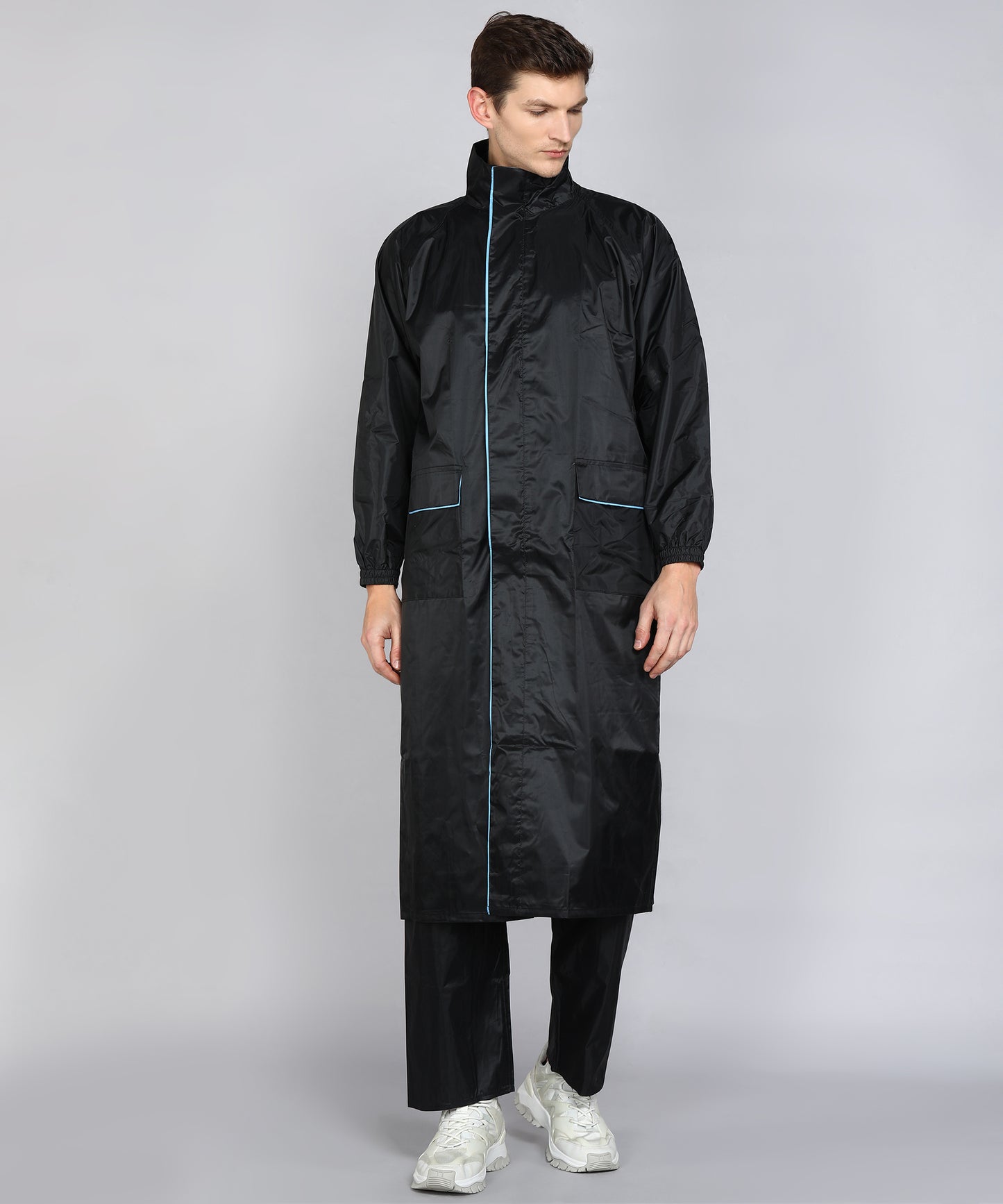 DURACOAT | Men's Waterproof Long Coat - Black