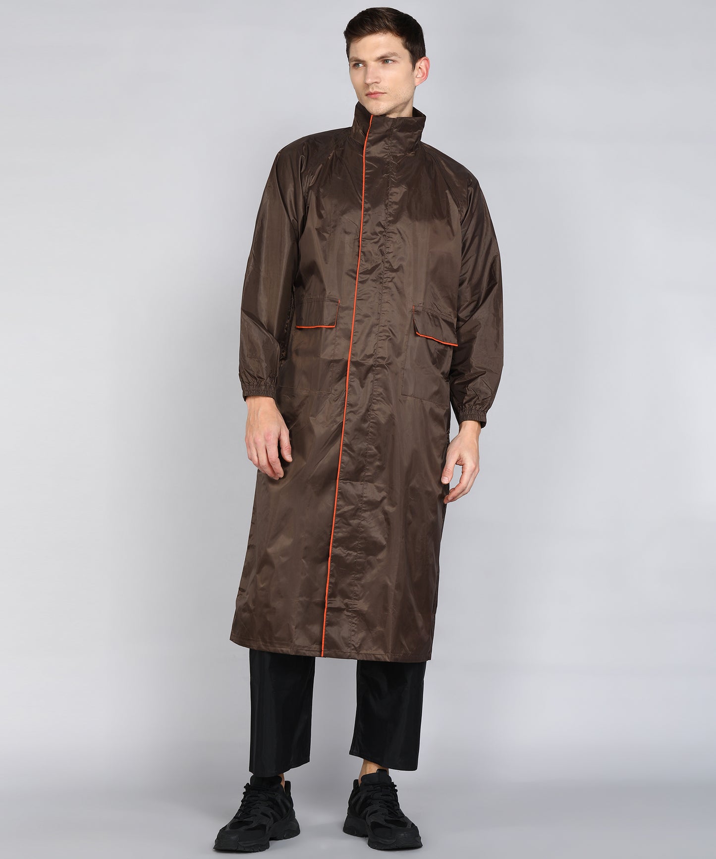 DURACOAT | Men's Waterproof Long Coat - Brown