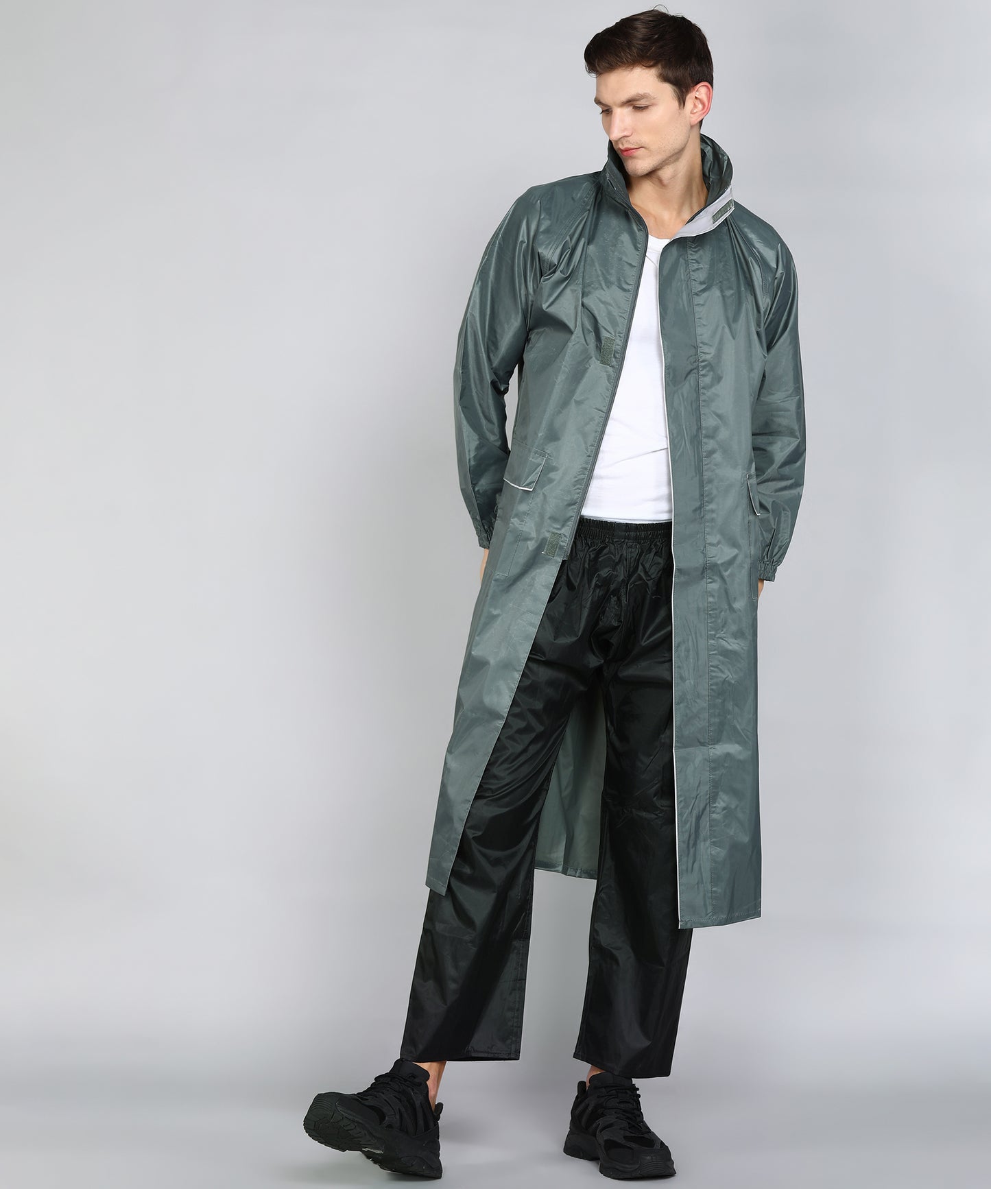 DURACOAT | Men's Waterproof Long Coat - Grey