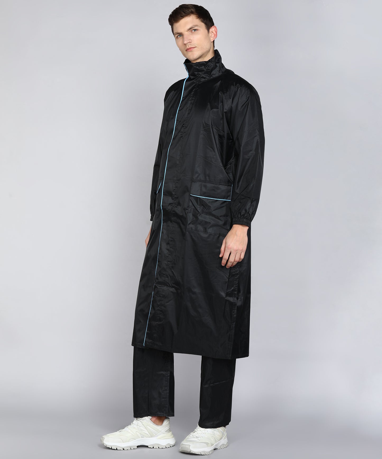 DURACOAT | Men's Waterproof Long Coat - Black