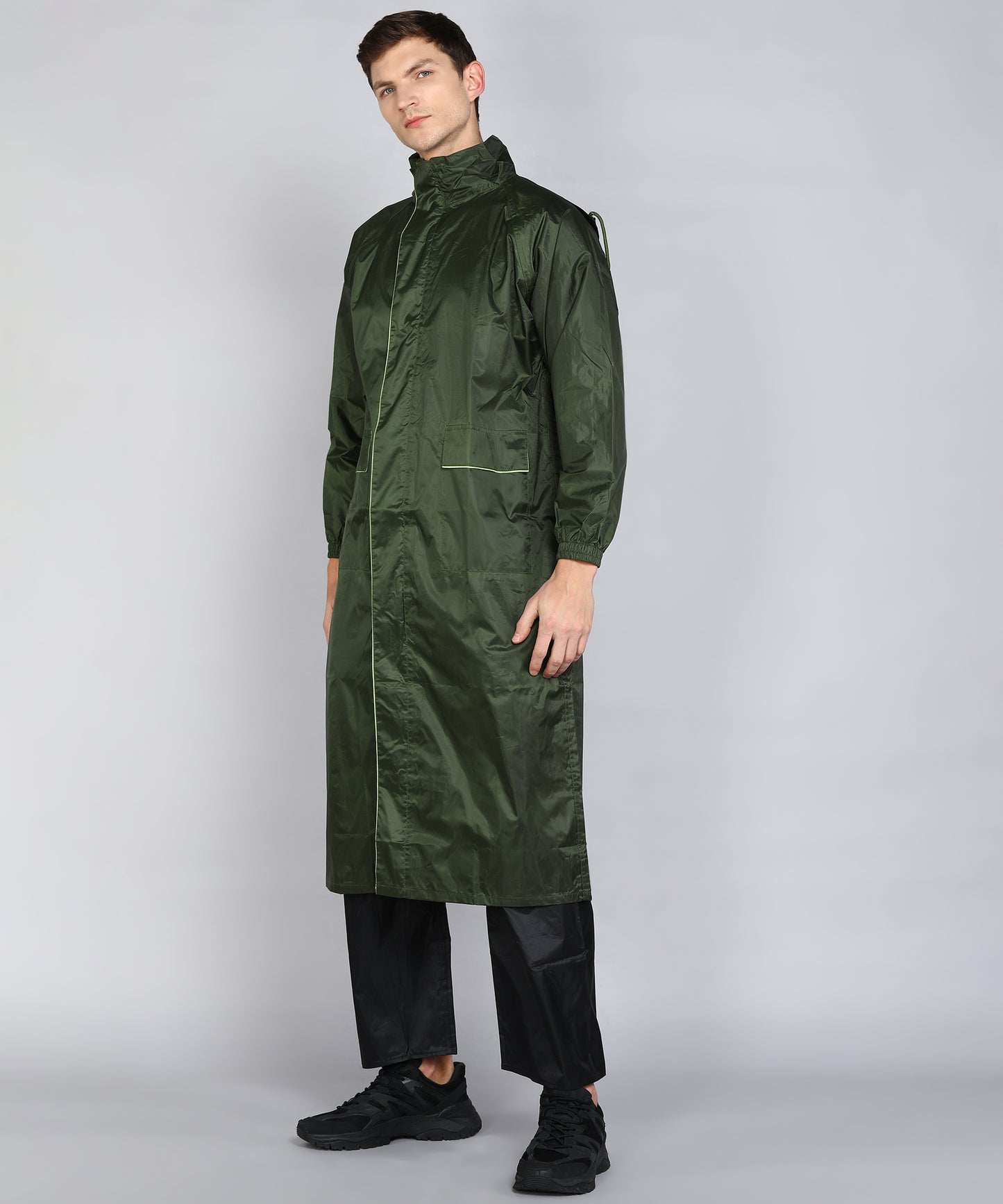 DURACOAT | Men's Waterproof Long Coat - Olive