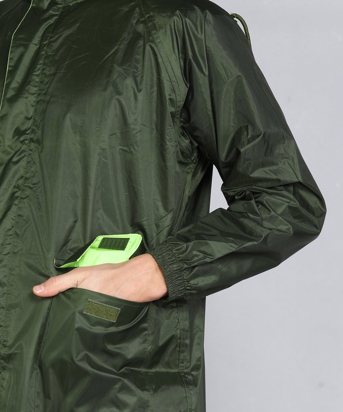 DURACOAT | Men's Waterproof Long Coat - Olive