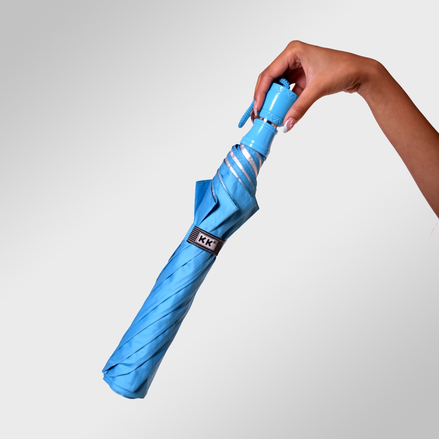 METRO (Mono-Silver) | Manual Open 2-Fold Umbrella - Compact and Vibrant (Available in Various Colours)
