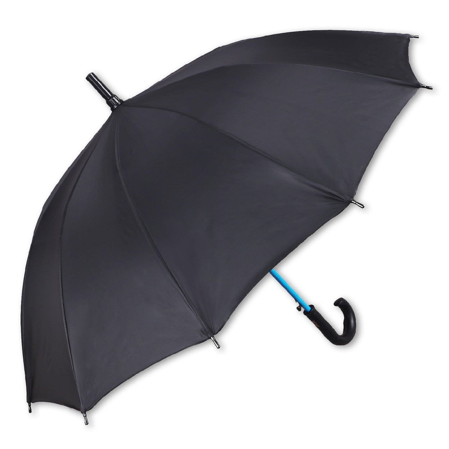 SUPERSTAR (Black Canopy, Coloured Frame) | Automatic Open Straight Umbrella β Durable & Stylish (Available in Various Colours)