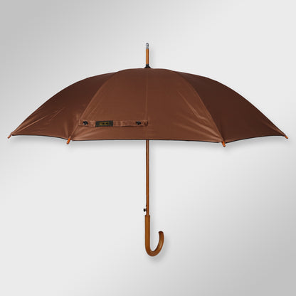 WOODSTAR MONO BLACK |  Automatic Open Fashion Umbrella (Brown)