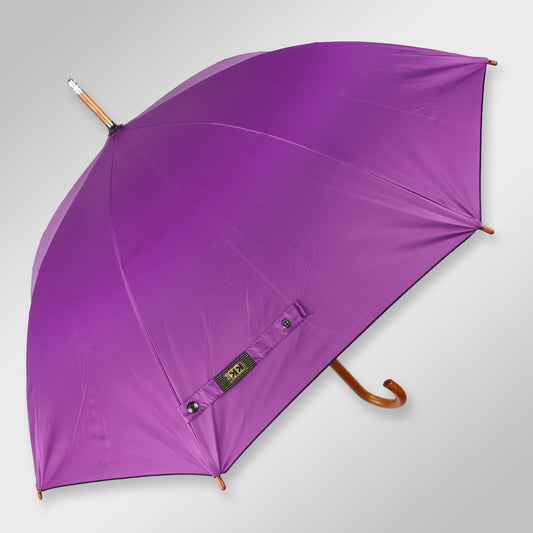 WOODSTAR MONO BLACK |  Automatic Open Fashion Umbrella (Purple)