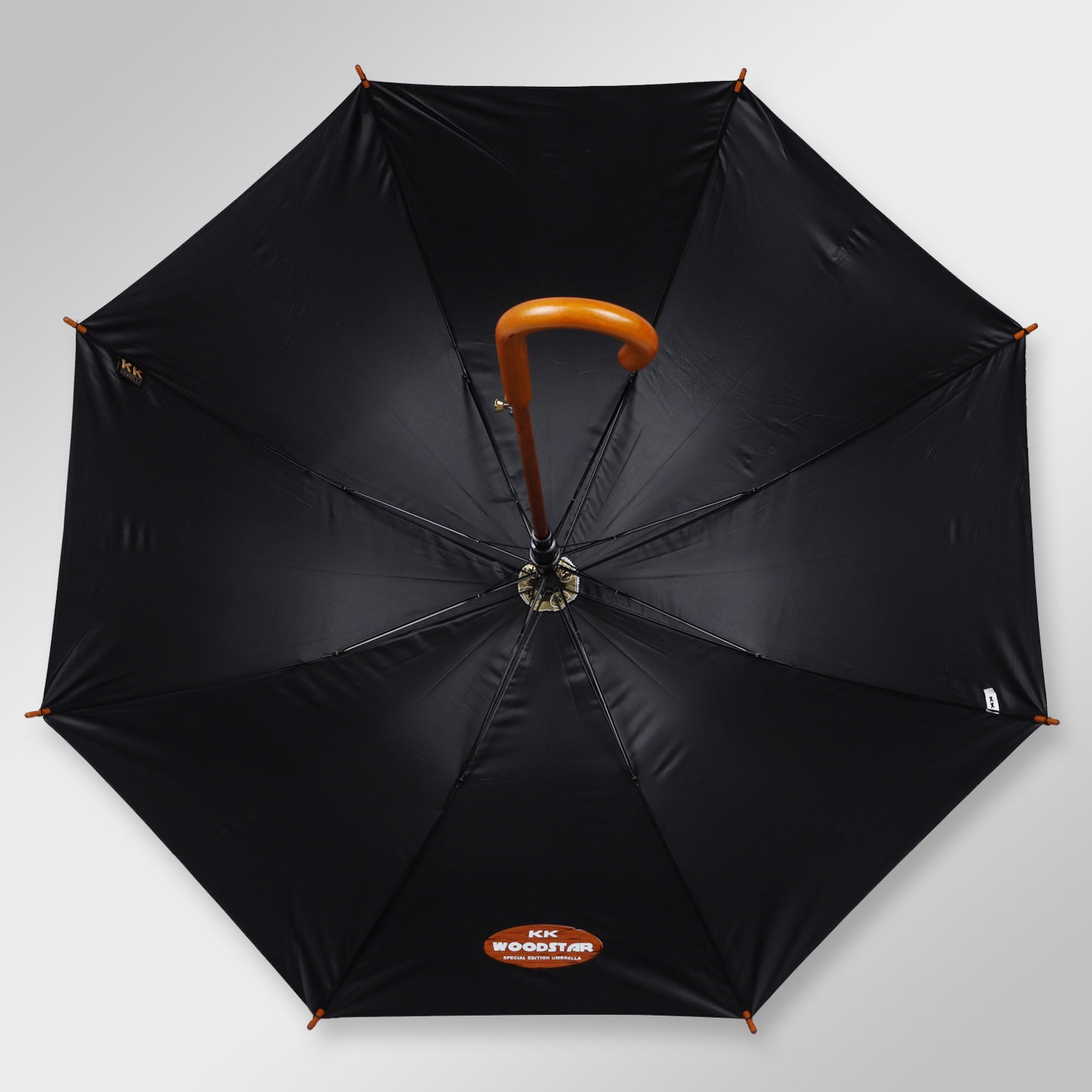 WOODSTAR MONO BLACK |  Automatic Open Fashion Umbrella (Grey)