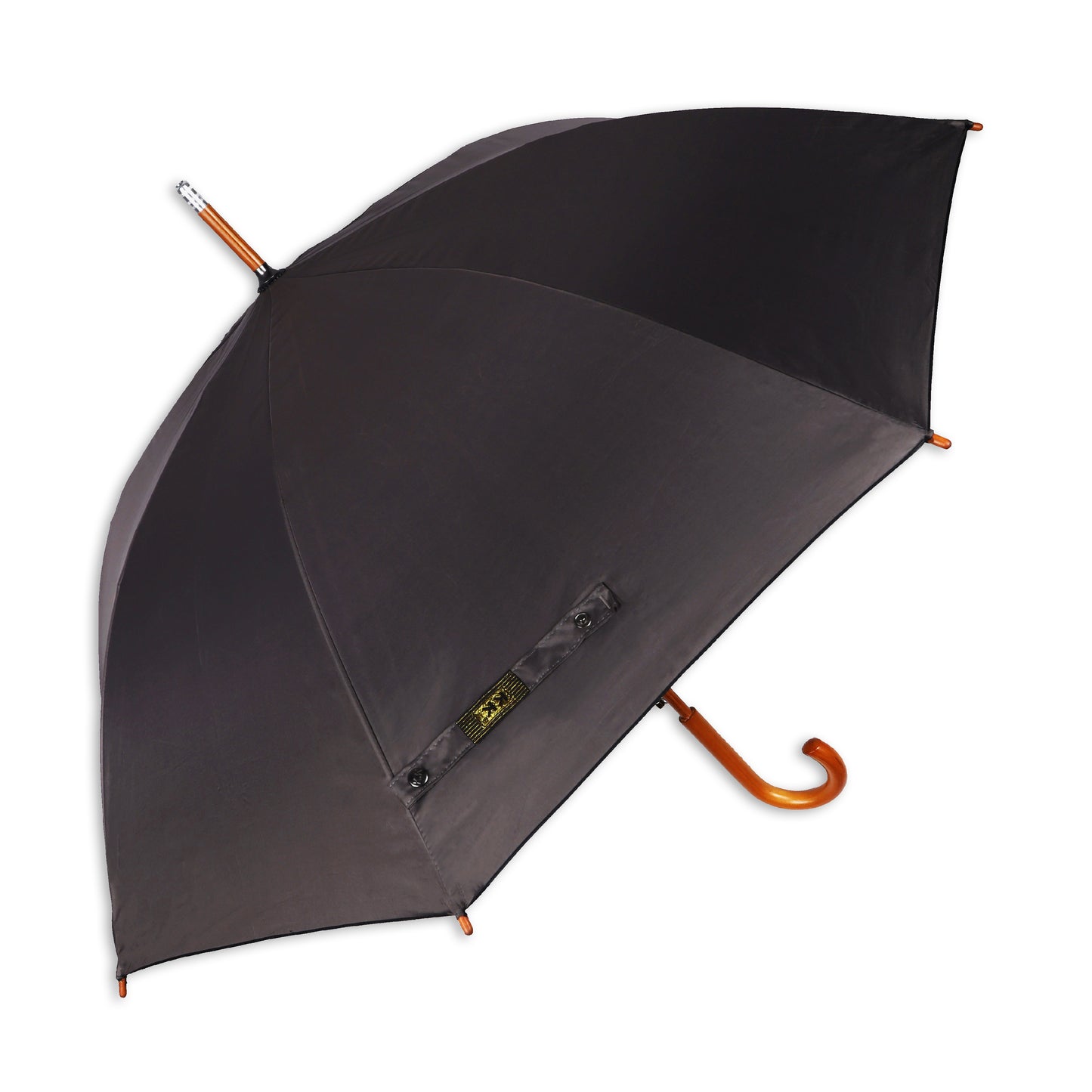 WOODSTAR MONO-SILVER | Automatic Open Straight Fashion Umbrella – Premium Wooden Frame (Available in Various Colours)