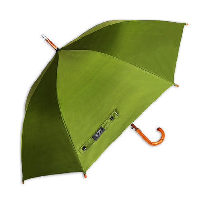 WOODSTAR MONO SILVER |  Automatic Open Fashion Umbrella (Deep Green)