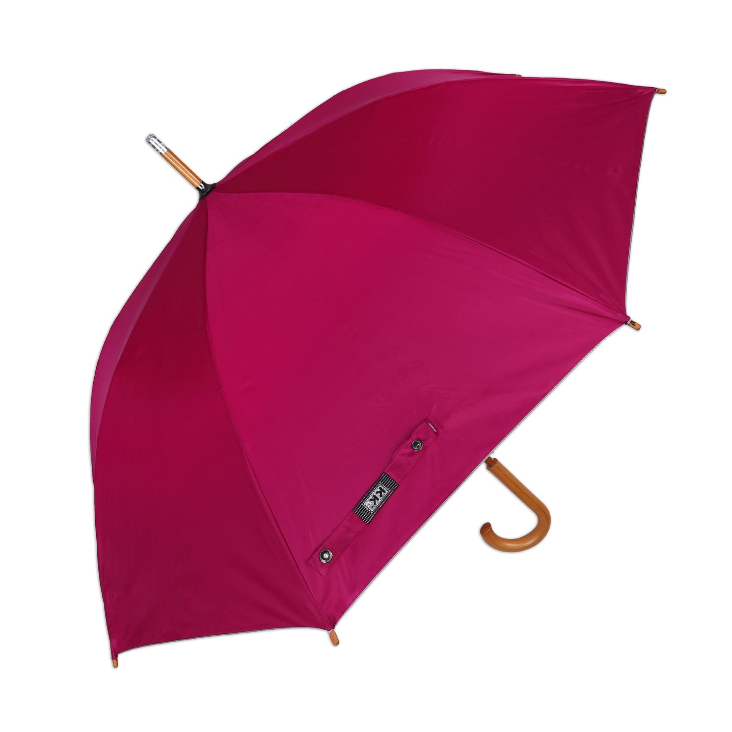 WOODSTAR MONO-SILVER | Automatic Open Straight Fashion Umbrella – Premium Wooden Frame (Available in Various Colours)