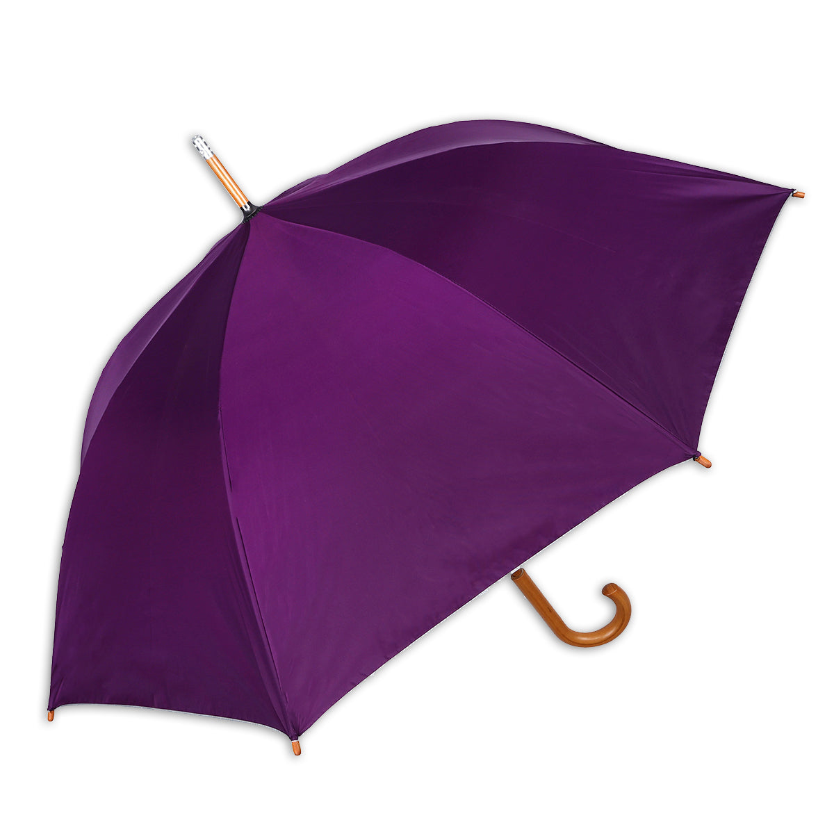 WOODSTAR MONO SILVER |  Automatic Open Fashion Umbrella (Deep Purple)