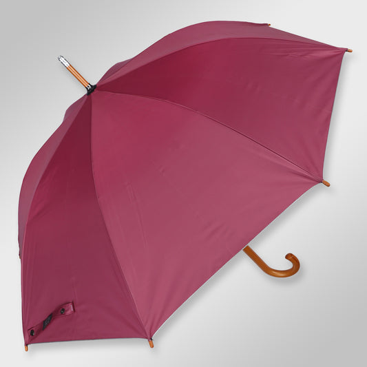 WOODSTAR MONO SILVER |  Automatic Open Fashion Umbrella (Deep Pink)