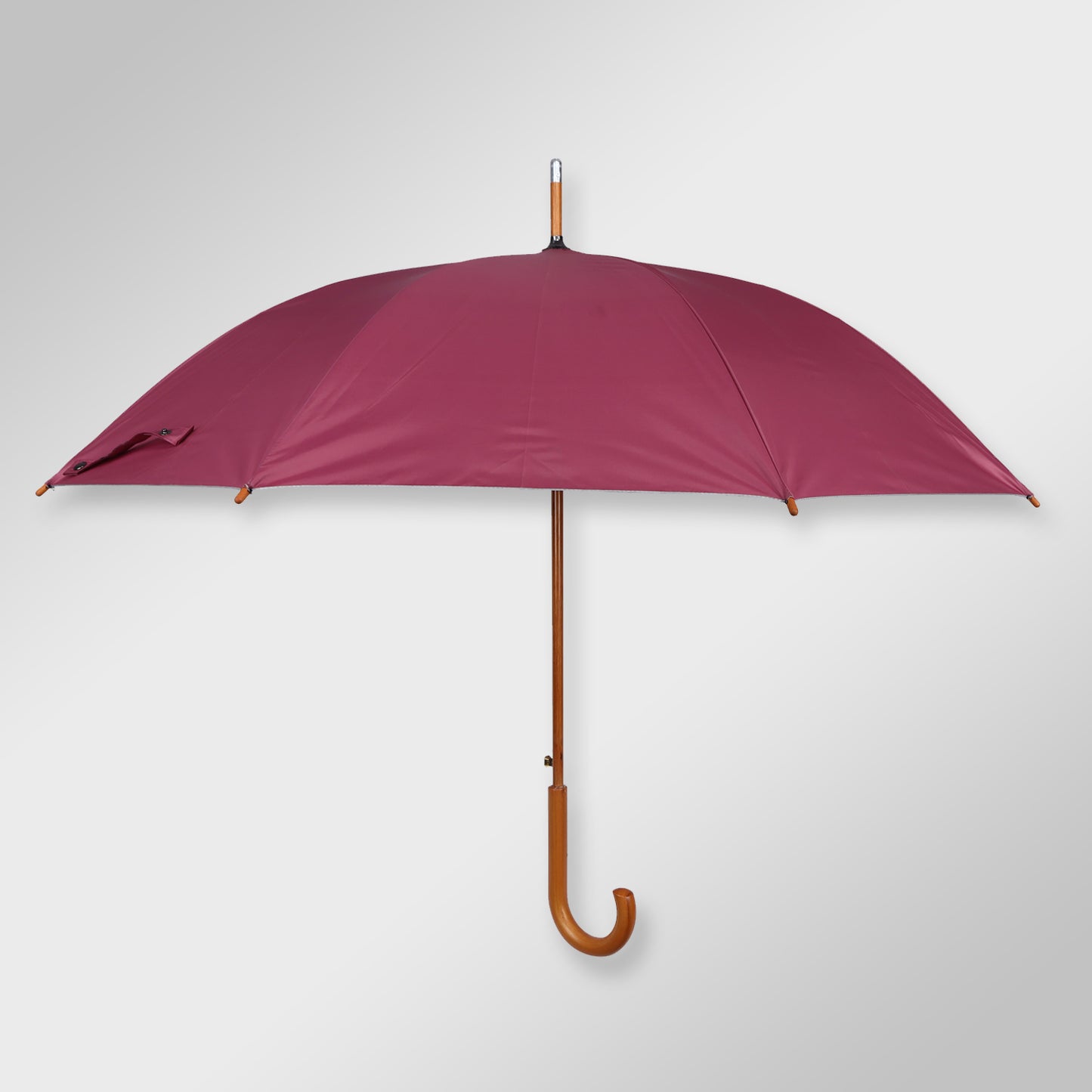 WOODSTAR MONO SILVER |  Automatic Open Fashion Umbrella (Deep Pink)