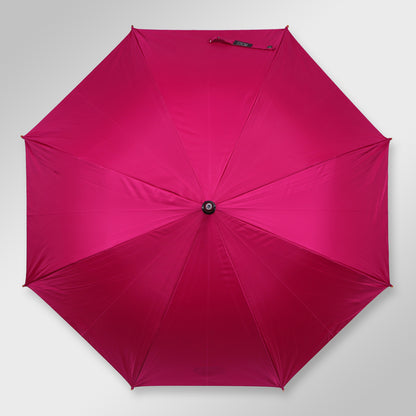 WOODSTAR MONO SILVER |  Automatic Open Fashion Umbrella (Light Red)