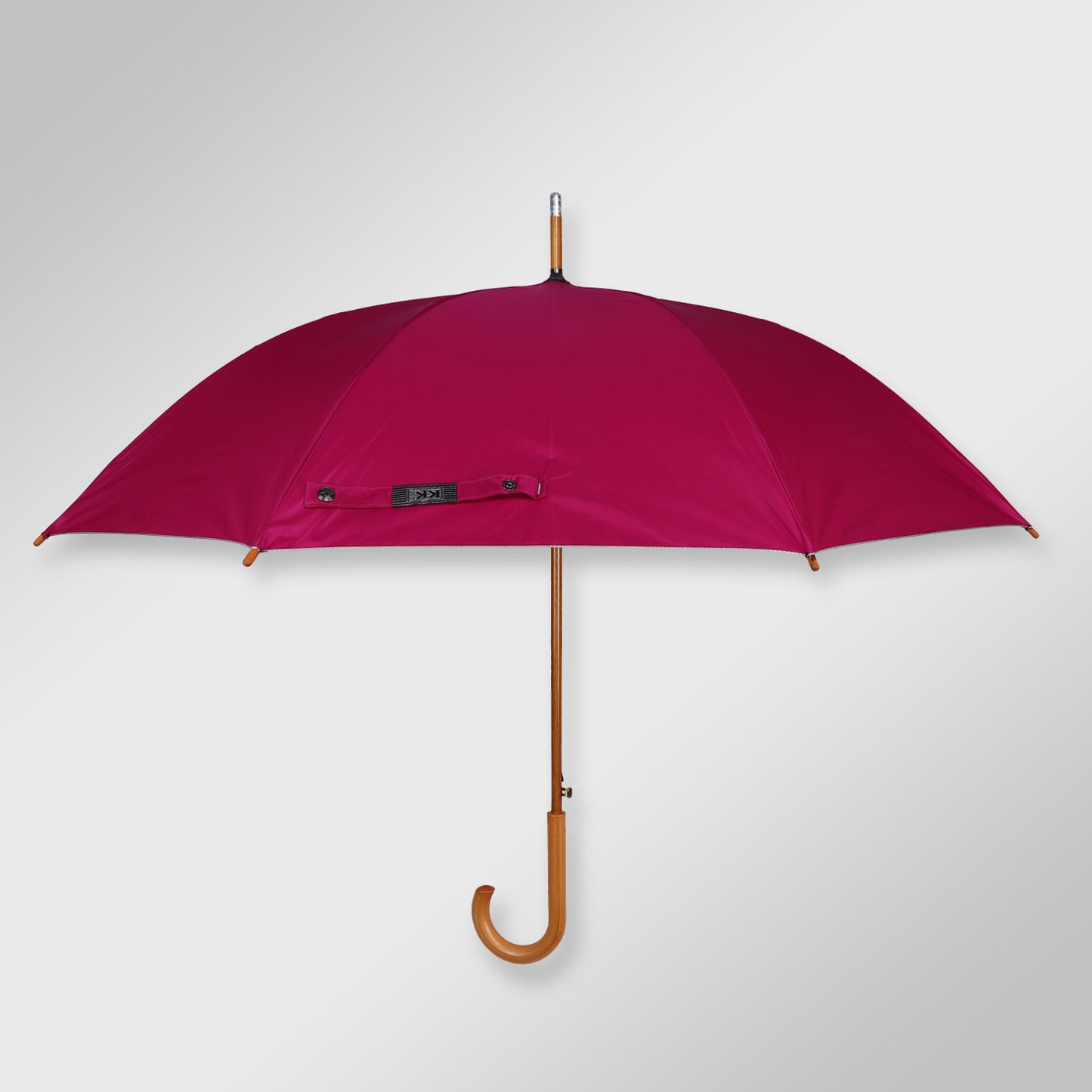 WOODSTAR MONO SILVER |  Automatic Open Fashion Umbrella (Light Red)