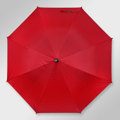 WOODSTAR MONO SILVER |  Automatic Open Fashion Umbrella (Deep Red)