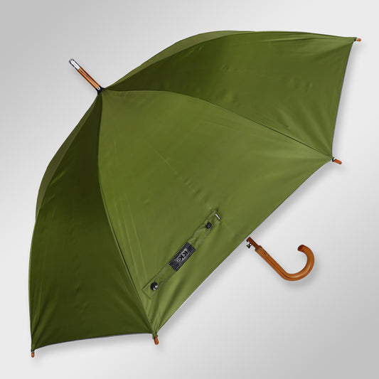 WOODSTAR MONO SILVER |  Automatic Open Fashion Umbrella (Deep Green)