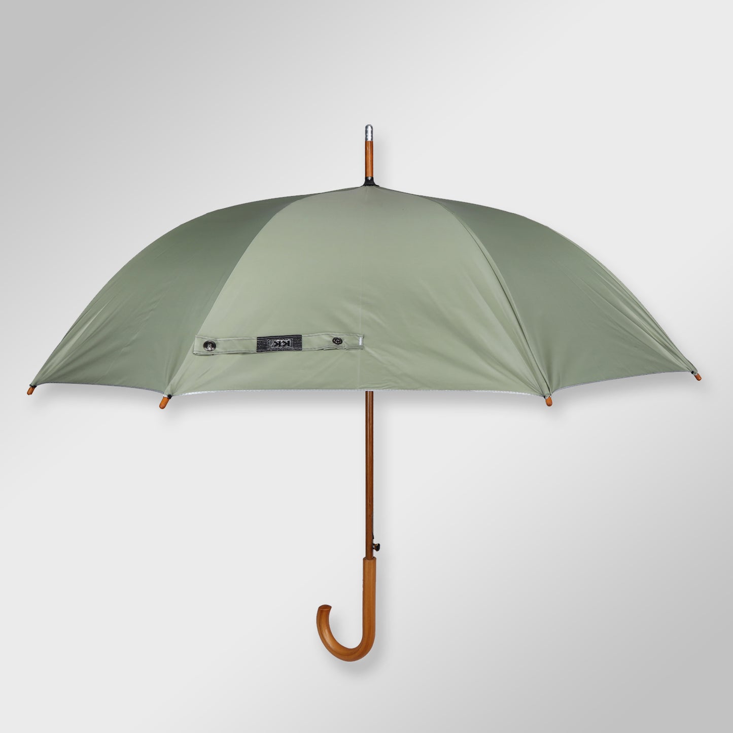 WOODSTAR MONO SILVER |  Automatic Open Fashion Umbrella (Light Green)