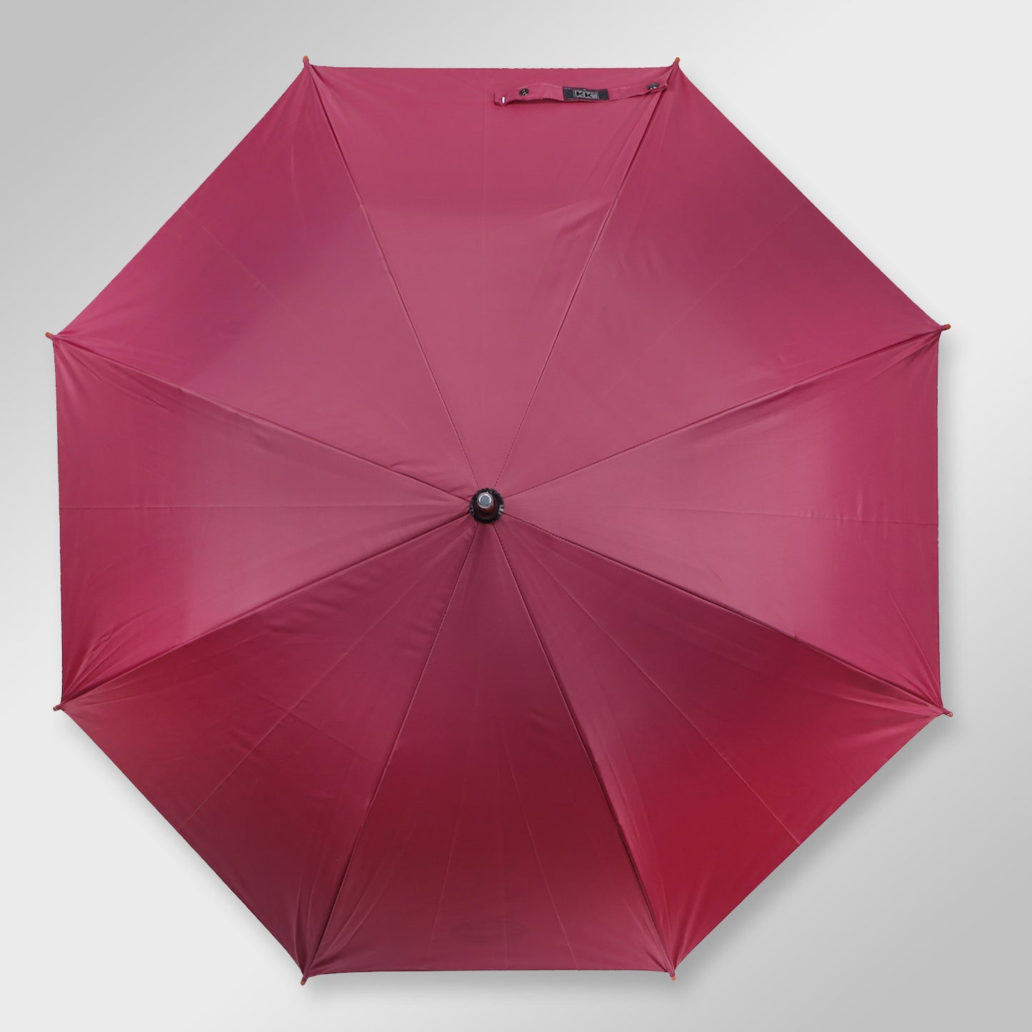 WOODSTAR MONO SILVER |  Automatic Open Fashion Umbrella (Deep Pink)