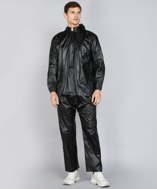 RONNY | Men's PVC Rain Suit - Black