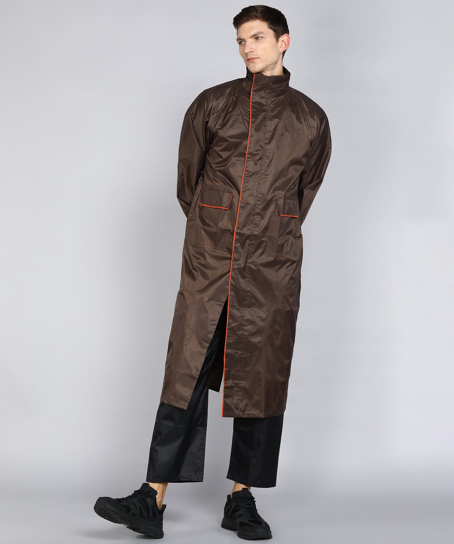 DURACOAT | Men's Waterproof Long Coat - Brown