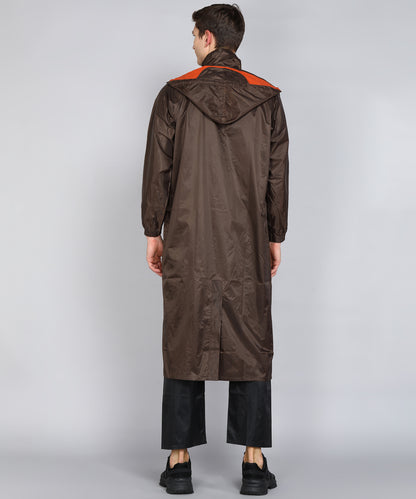 DURACOAT | Men's Waterproof Long Coat - Brown