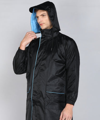 DURACOAT | Men's Waterproof Long Coat - Black