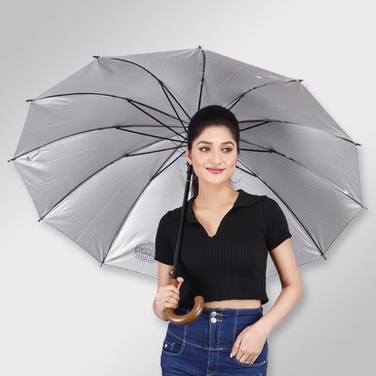 SUMMER | Automatic Open Fashion Umbrella - Grey
