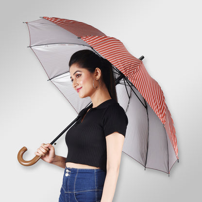 SUMMER | Automatic Open Fashion Umbrella - Brown