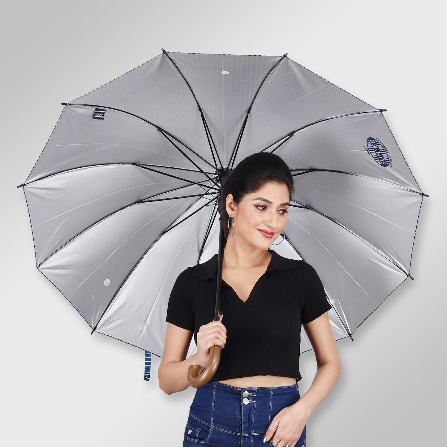 SUMMER | Automatic Open Fashion Umbrella - Navy
