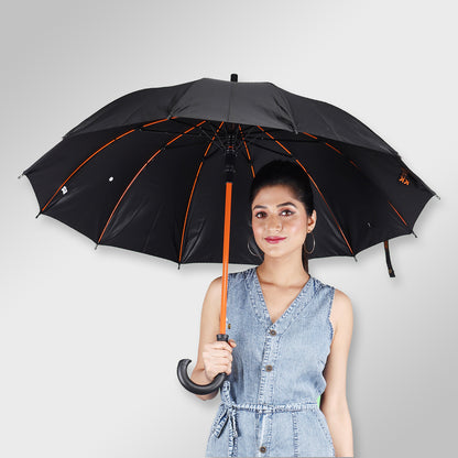 SUPERSTAR | Automatic Open Fashion Umbrella - Orange