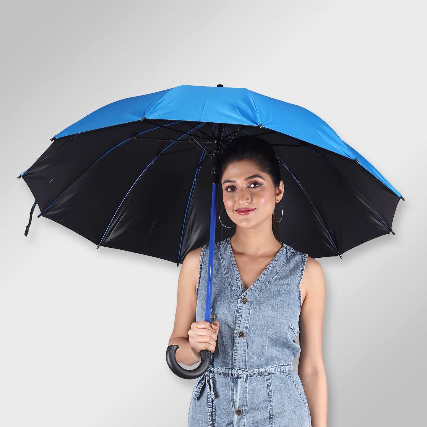 SUPERSTAR | Automatic Open Fashion Umbrella - Blue