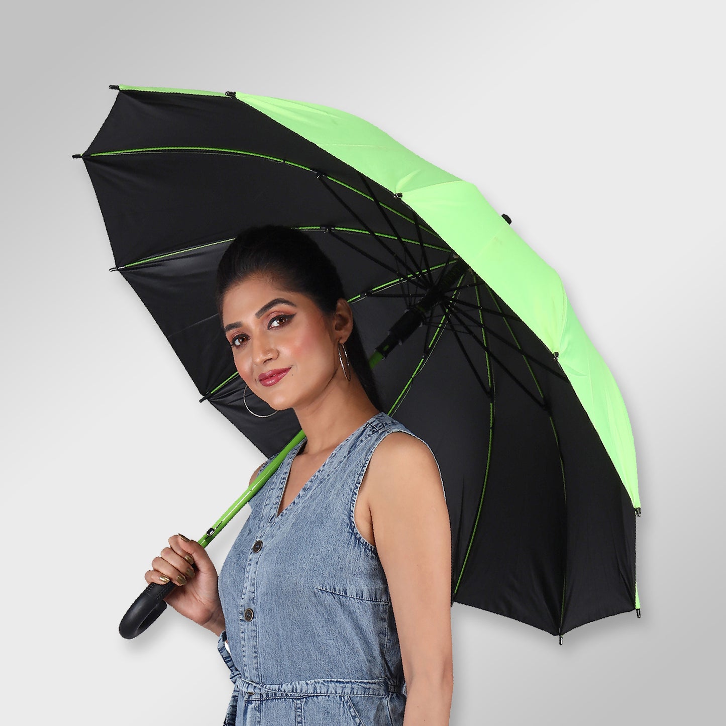 SUPERSTAR | Automatic Open Fashion Umbrella - Green