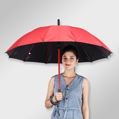 SUPERSTAR | Automatic Open Fashion Umbrella - Red