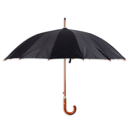 WOODSTAR | Automatic Open Fashion 16K Umbrella (Black)