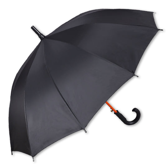 SUPERSTAR (Black Canopy, Coloured Frame) | Automatic Open Straight Fashion Umbrella – Durable & Stylish (Available in Various Colours)