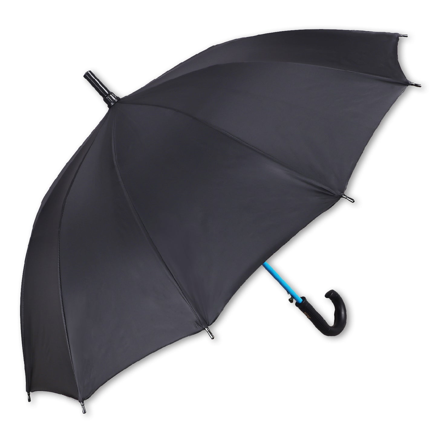 SUPERSTAR (Black Canopy, Coloured Frame) | Automatic Open Straight Fashion Umbrella – Durable & Stylish (Available in Various Colours)